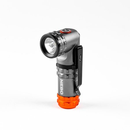 NEBO Compact 600 Lumen Rechargeable EDC Flashlight with a 90 degree Rotating Swivel Head NEB-FLT-1023